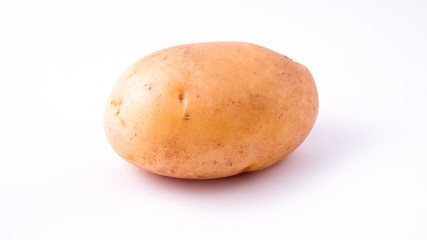 potato on a white background