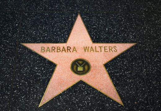 Barbara Walters Star On The Hollywood Walk Of Fame