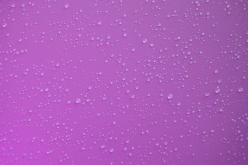 Raindrops on a purple background.