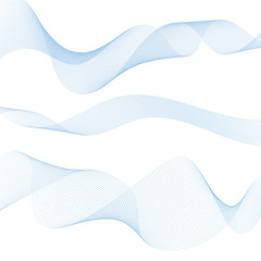 Abstract waves background, waved lines. Transparent lines