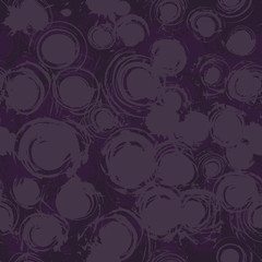 Seamless grunge pattern with circled brush strokes
