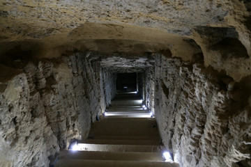 Tunnel in Serapeum of Alexandria, Egypt