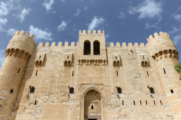 Naklejka premium Citadel of Qaitbay in Alexandria, Egypt