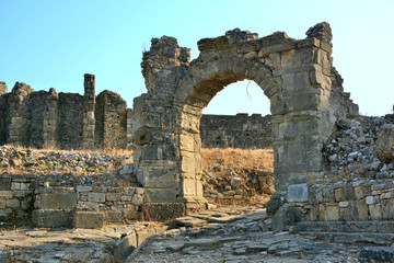 ruins of the ancient city of Aspendos