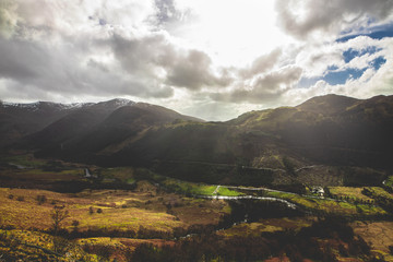 panoramic view of mountains