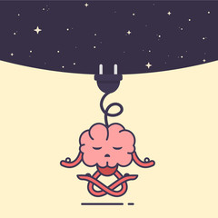 Brain accumulating energy.