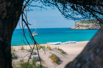 Watching the sea from the path