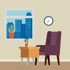 livingroom home place with sofa scene