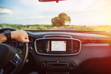 Driving hands steering wheel