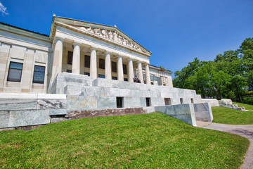 Buffalo, USA-20 July, 2019: Buffalo History Museum, the building was designated a National Historic Landmark in 1987