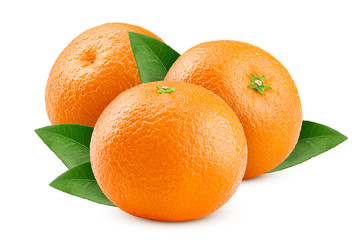 mandarin, tangerine, isolated on white background, clipping path, full depth of field