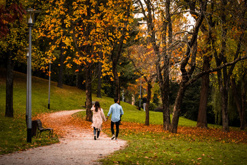 Fototapeta premium Autumn walk