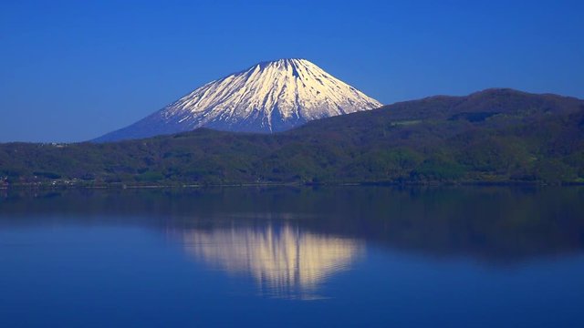 Lake Toya and Mount Yotei volcano