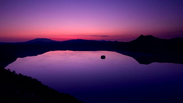 Mashu Lake seen at dawn, Teshikaga, Hokkaido