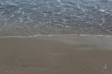 water on the beach