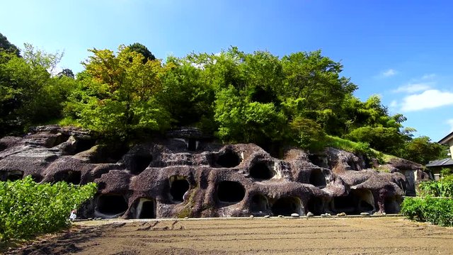 View of burial mound, Utsunomiya City, Tochigi Prefecture, Japan