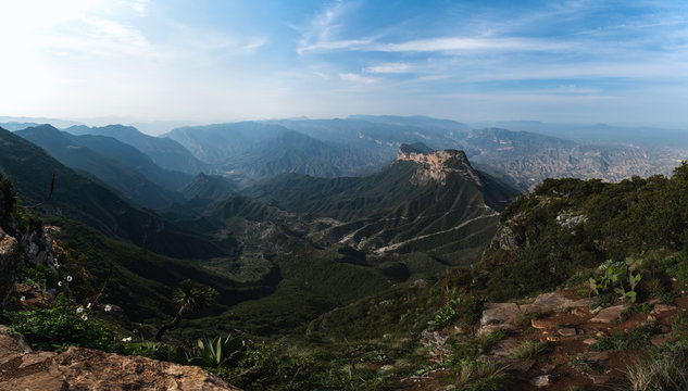 The Famous Viewpoint of Cuatro Palos in Queretaro's Sierra