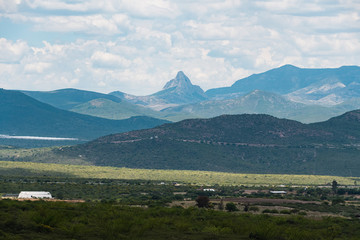 The Bernal Monolith View from Pinal de Amoles state road