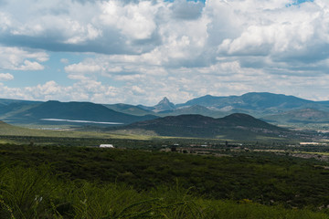 The Bernal Monolith View from Pinal de Amoles state road