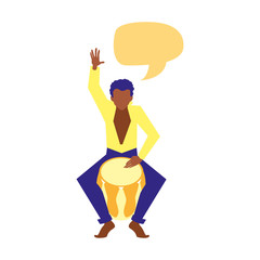 musician man drum playing music