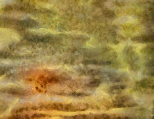 Abstract background in mixed colors. Oil and watercolor design elements. Design template for covers, posters and banners. Simple macro close-up paint brush strokes.