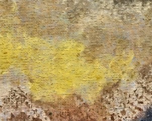 Abstract background in mixed colors. Oil and watercolor design elements. Design template for covers, posters and banners. Simple macro close-up paint brush strokes.