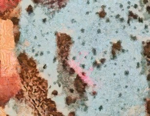 Abstract background in mixed colors. Oil and watercolor design elements. Design template for covers, posters and banners. Simple macro close-up paint brush strokes.