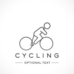 Cycling Logo and Text for Designs