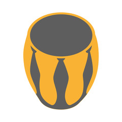 drum percussion musical on white background