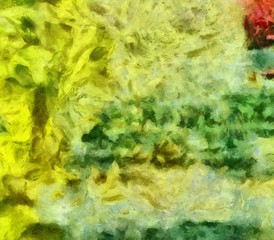 Creative abstract painting background in oil. Textured brush strokes of paint. Colorful design pattern. Artistic drawing grunge texture. Watercolor mixed fine art template for decoration. Vintage.