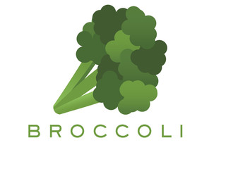 Broccoli Logo and Text for Designs
