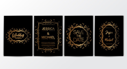Invitation Cards with Luxurious Concept