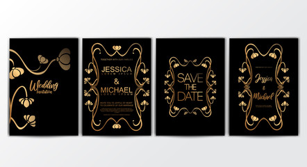 Invitation Cards with Luxurious Concept