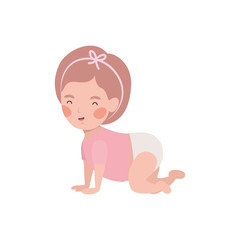 Isolated baby girl design vector illustration
