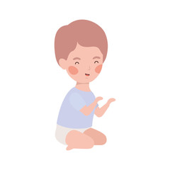 Isolated baby boy design vector illustration