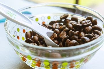 bowl of coffee beans
