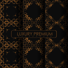 Set of Ornament Seamless Pattern