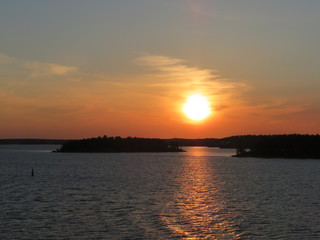 Abendstimmung in den Schären