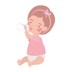 Isolated baby girl design vector illustration