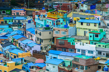 Fototapeta premium Aerial view of the city