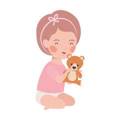 Isolated baby girl design vector illustration