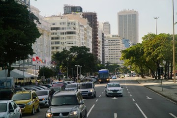 Copacabana beach of Rio de Janeiro, Brazil