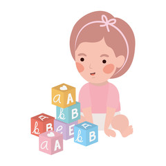 Isolated baby girl design vector illustration