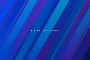 Abstract Modern vibrant Blue gradient Stripes texture background