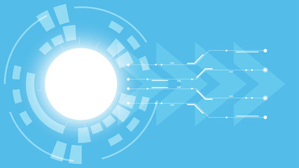 Abstract Digital background.Business growth transformation to digital and Successful financial technology.