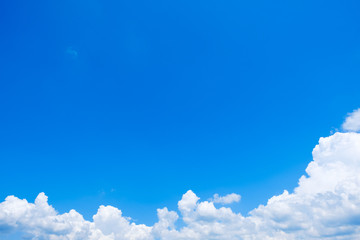 【写真素材】 青空　空　雲　真夏の空　背景　背景素材　7月　コピースペース