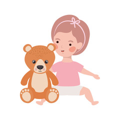 Isolated baby girl design vector illustration
