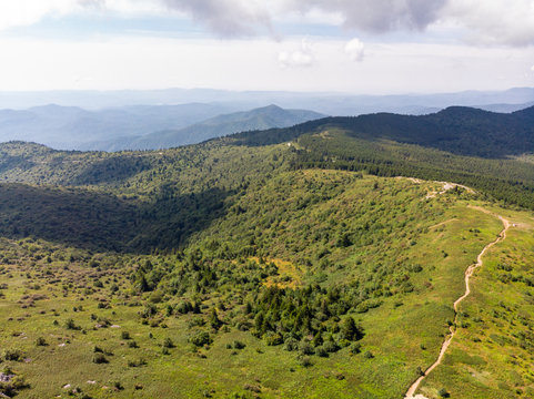 Black Balsam Knob in Western NC from Above