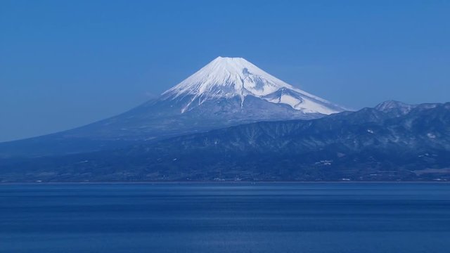 Zoom out view of Mount Fuji