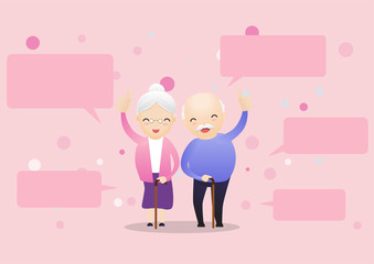 Happy Senior Concept.